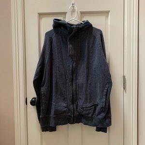 Dark Grey Lululemon Hooded Zip-up Sweatshirt